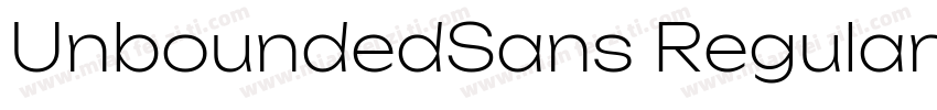 UnboundedSans Regular字体转换